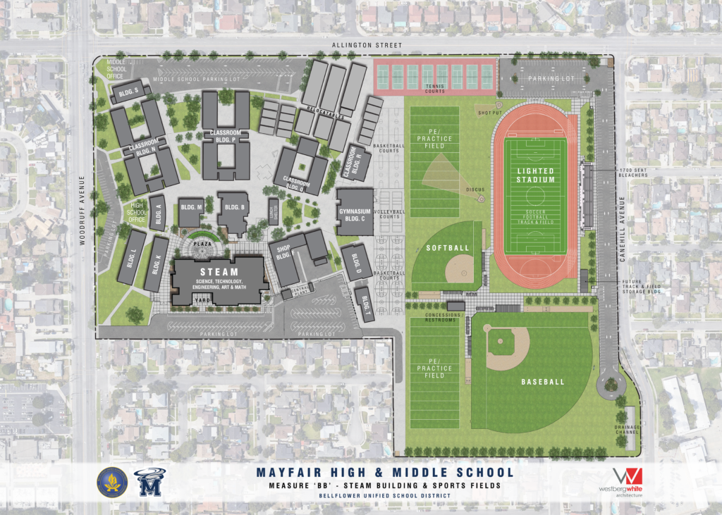 Mayfair High School – Sports Fields & Stadium - WestbergWhite Architecture